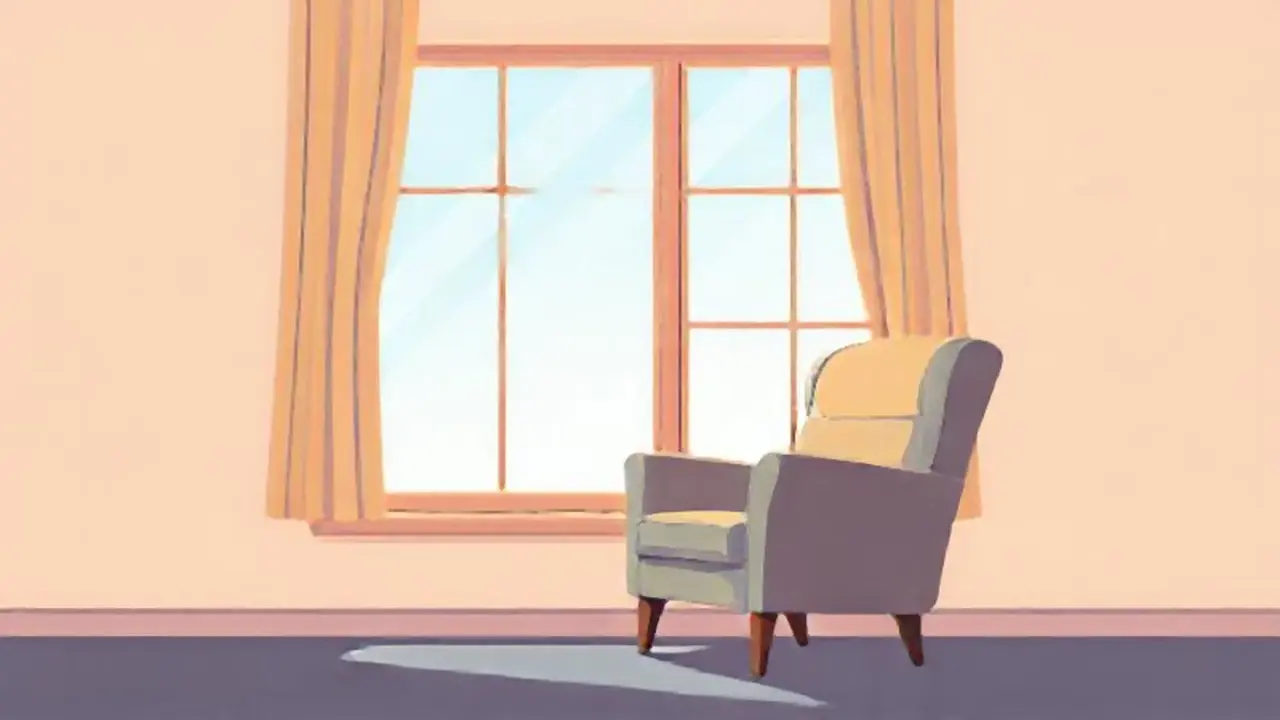 Silla vacía junto a la ventana
