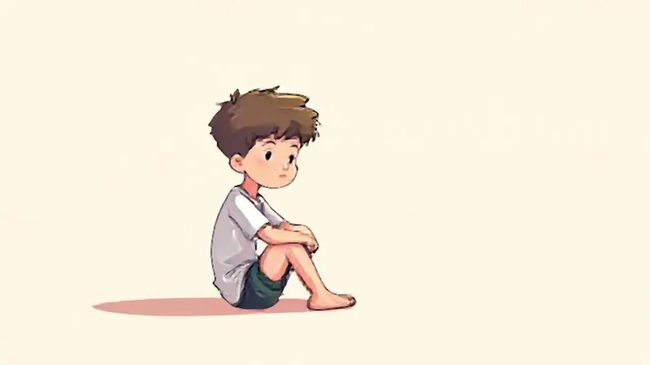 Un joven pálido, solo