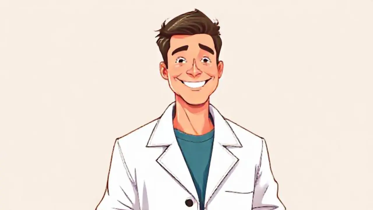 Hombre blanco sonriente