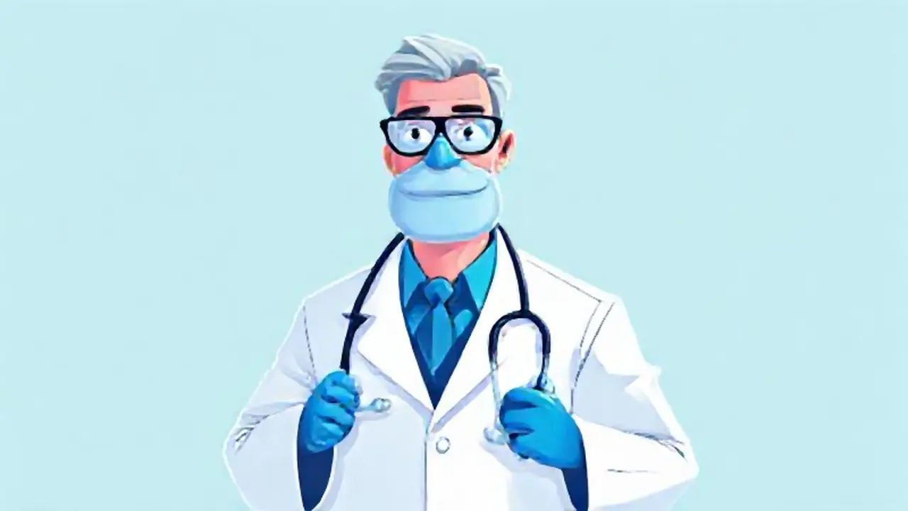 El médico azul