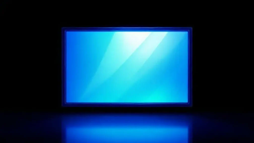 Pantalla digital azul