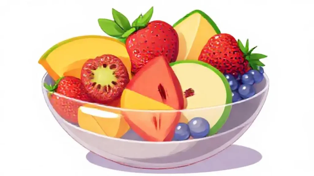 Fruta fresca en cuenco