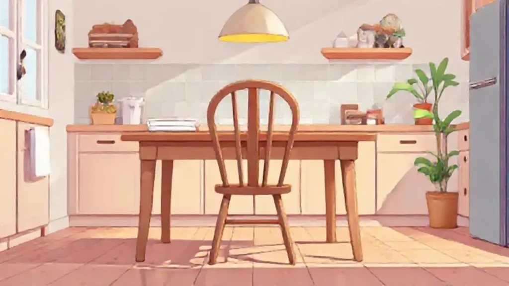 Silla vacía en la mesa