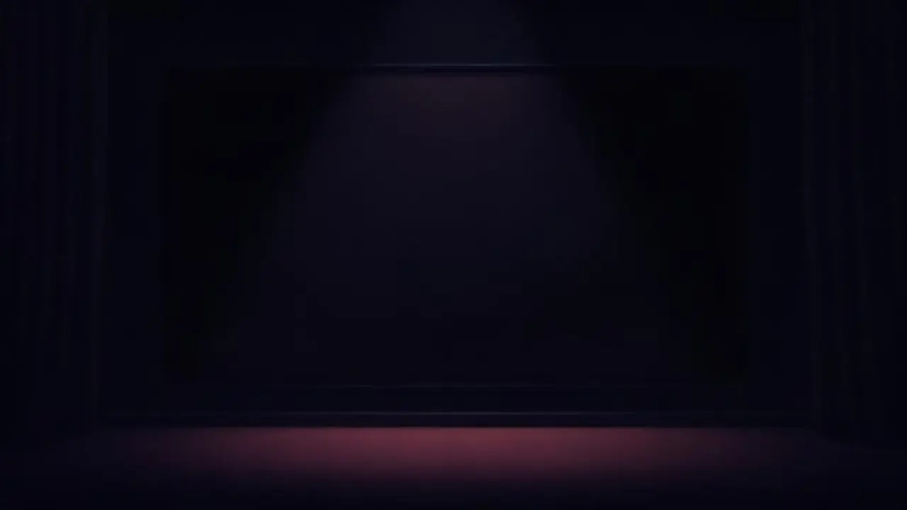 Pantalla oscura brillando tenuemente