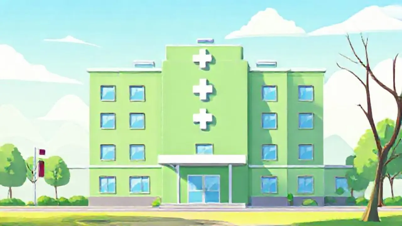 Un hospital verde brilla bajo el sol