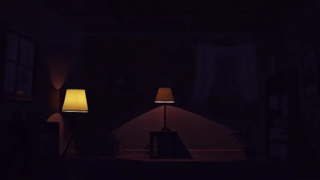 Oscuridad con una luz
