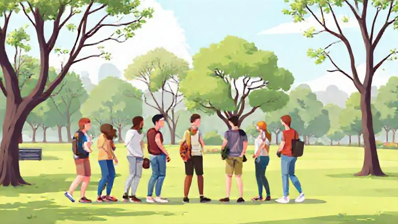 Personas en el parque
