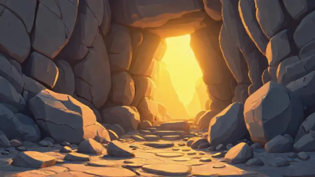 Luz dorada sobre piedras antiguas