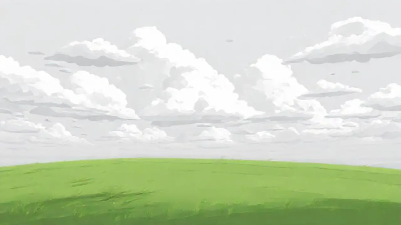 Cielo nublado sobre el campo
