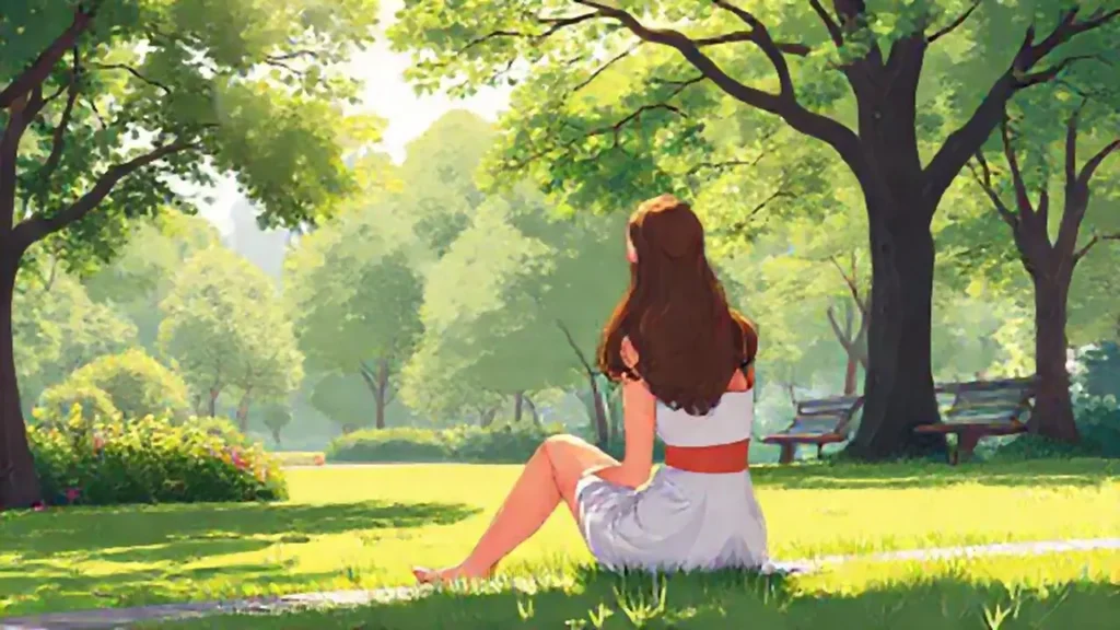 Mujer en el parque