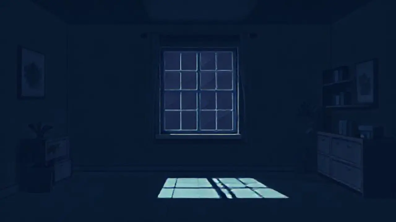 Oscuridad con una ventana