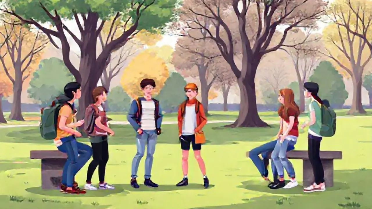 Jóvenes se reunieron en el parque