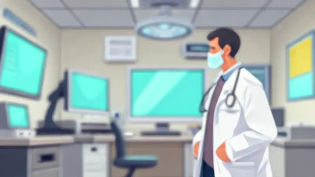 Consultorio médico desenfocado