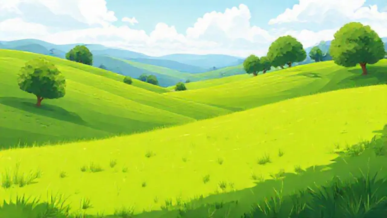 Pradera verde infinita