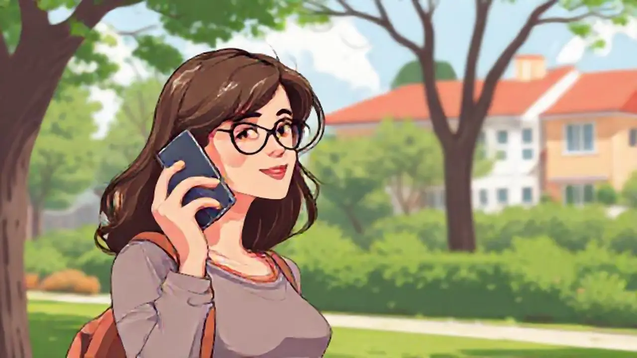 Mujer con teléfono al aire libre