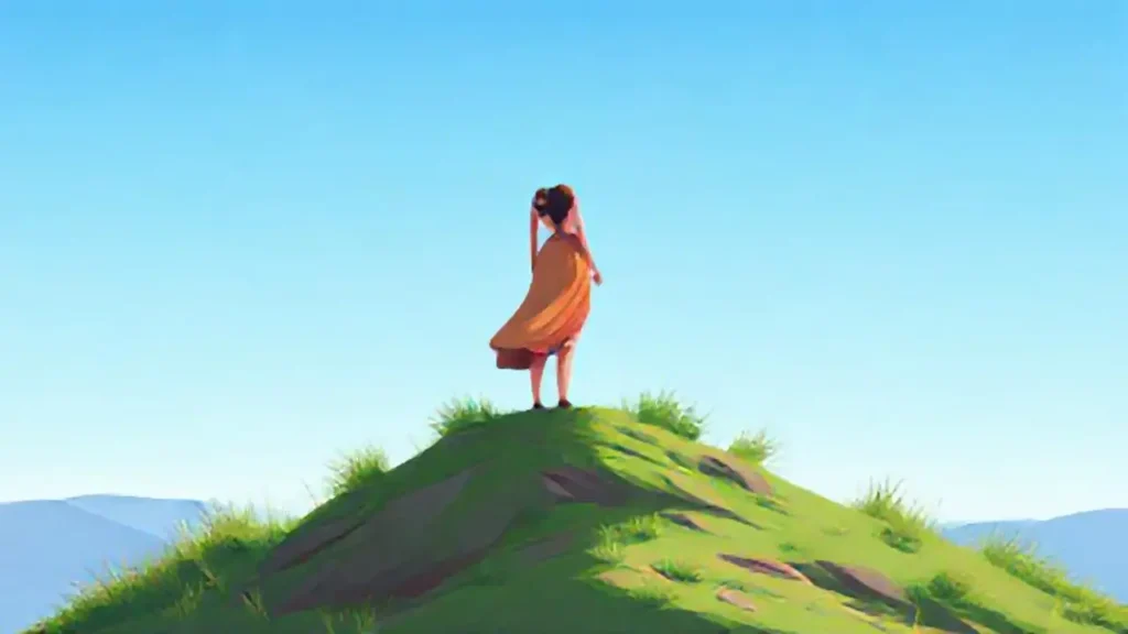 Mujer en la cima