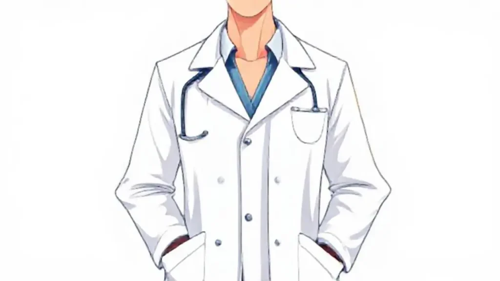 Médico y libro abierto
