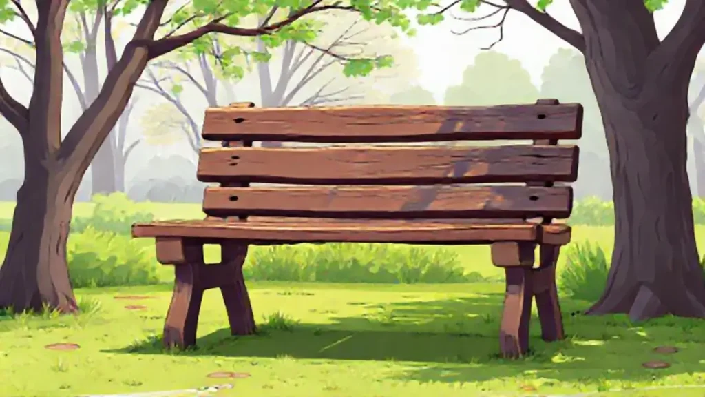 Banco de madera viejo al aire libre