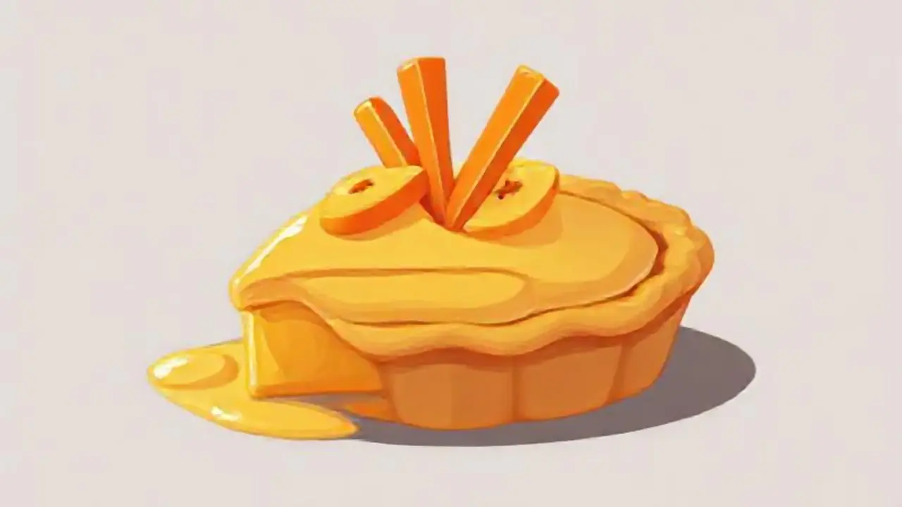 Tarta de manzana con zanahorias