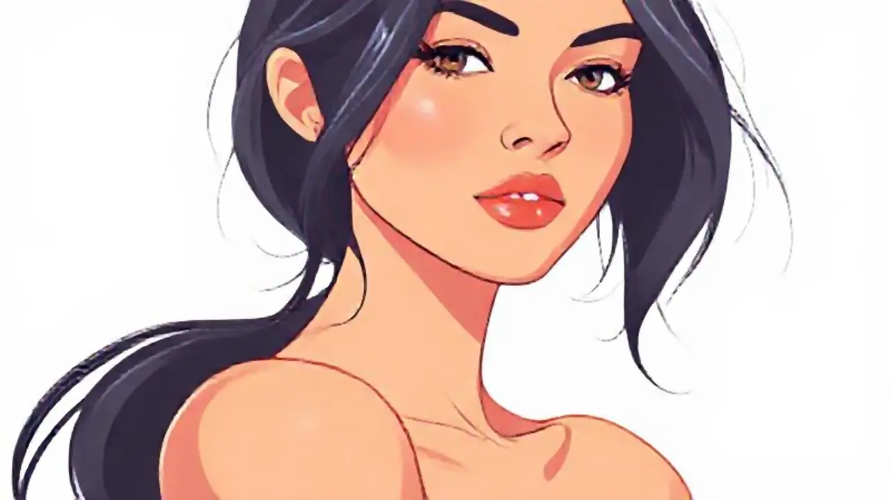 Mujer luminosa con piel clara