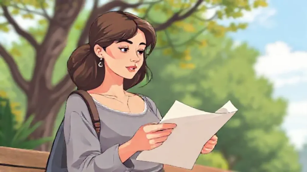 Mujer leyendo en el aire libre