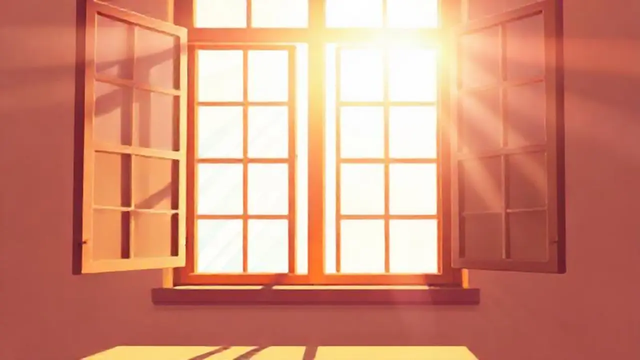 Luz solar por la ventana