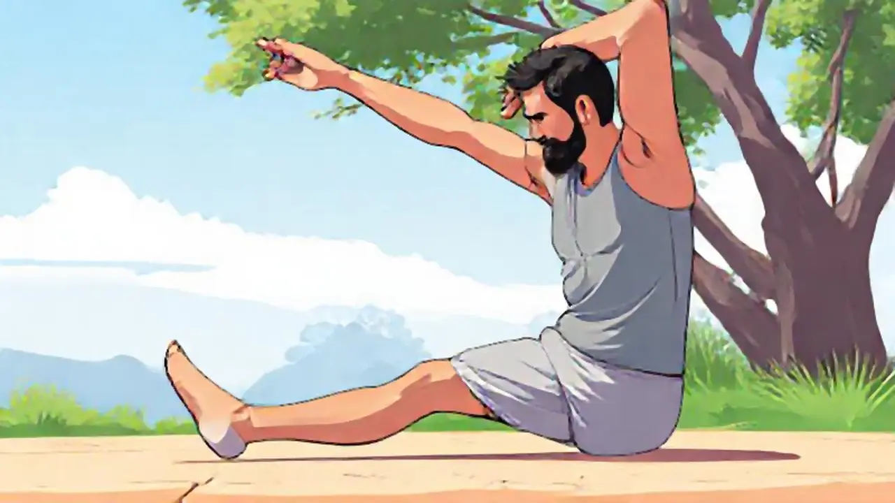 Se estira al aire libre