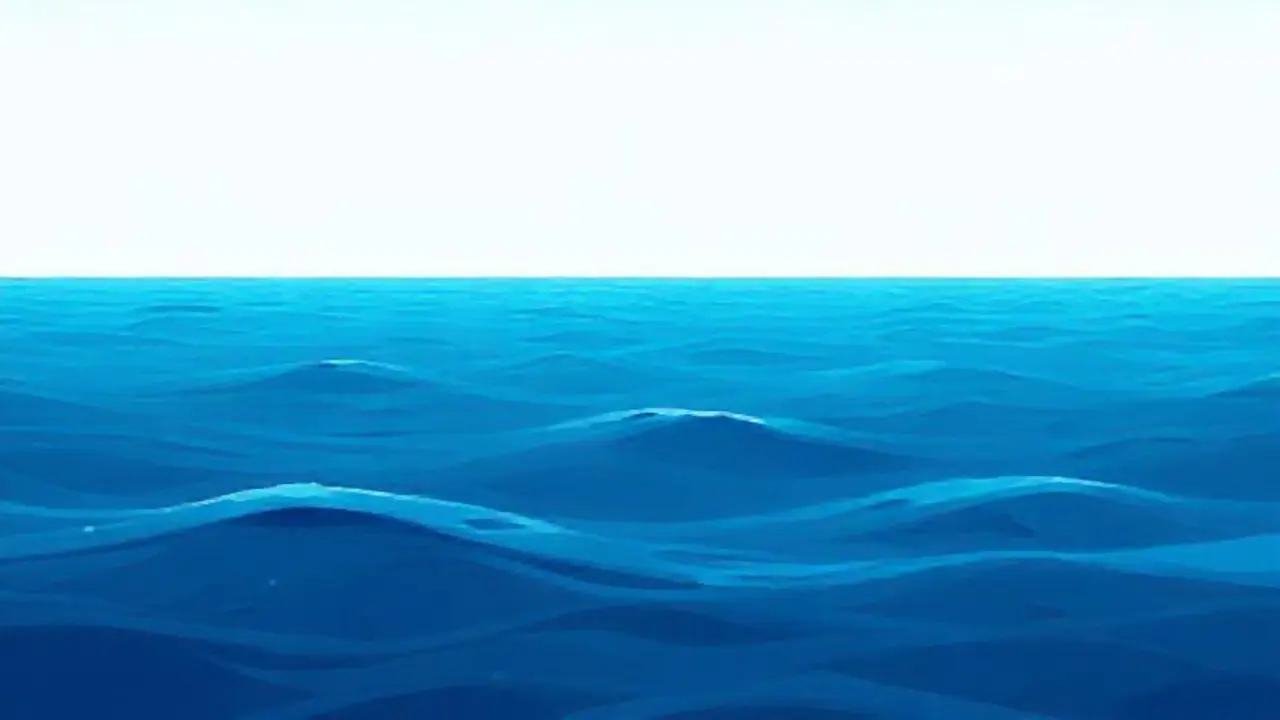 Océano azul inmenso