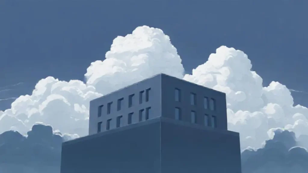Un edificio gris