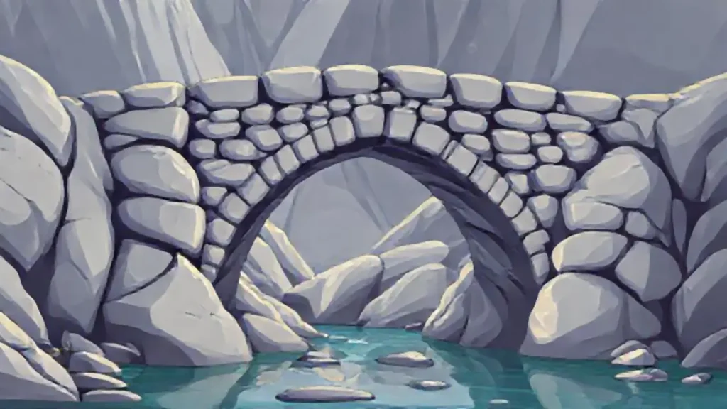 Puentes de piedra se encuentran