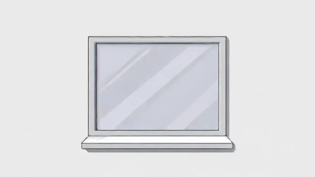 Ventana de ordenador gris