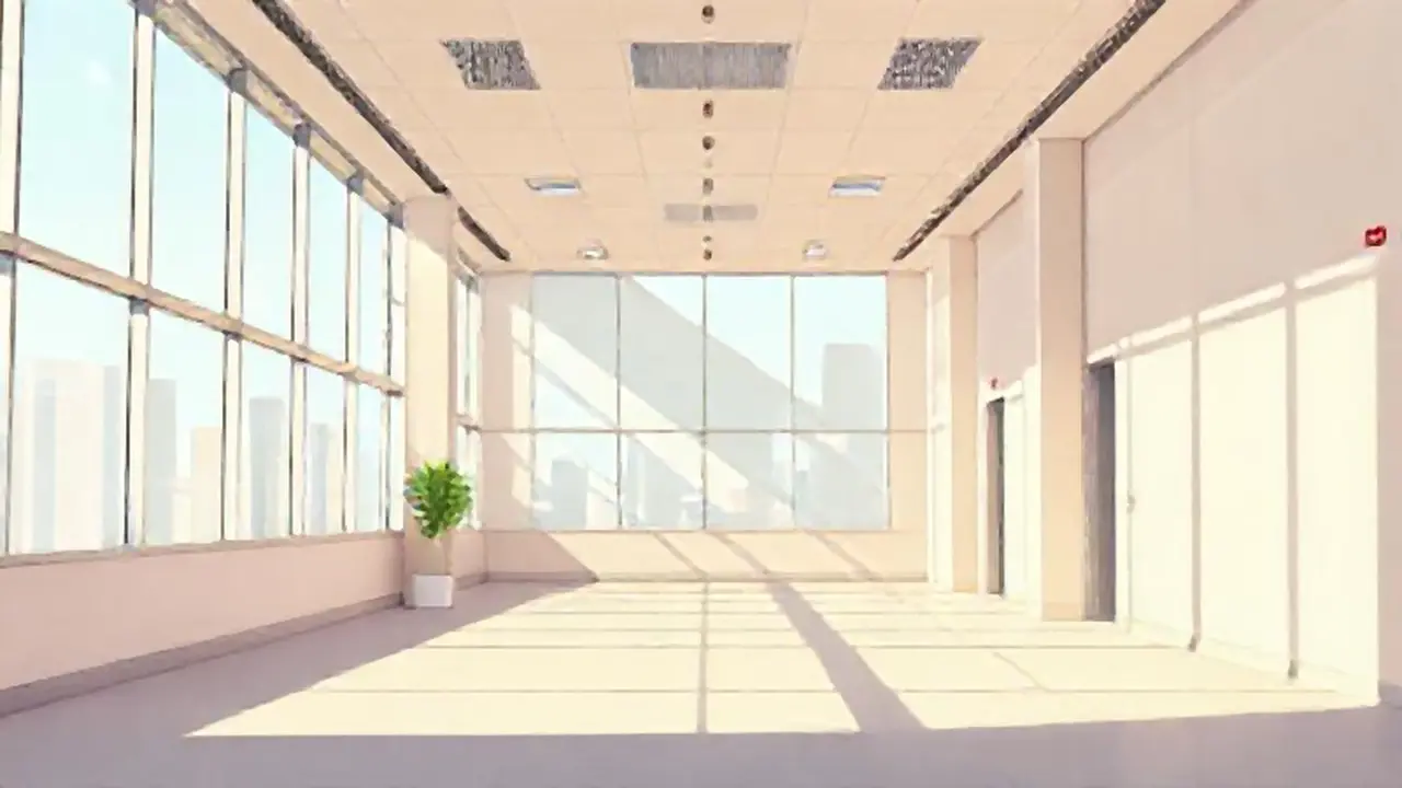 Luz en un edificio vacío
