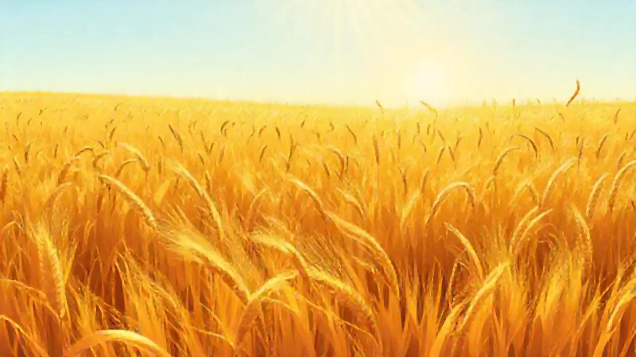 Sol sobre el trigo dorado