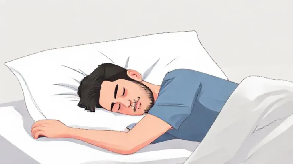 Hombre dormido sobre almohada blanca