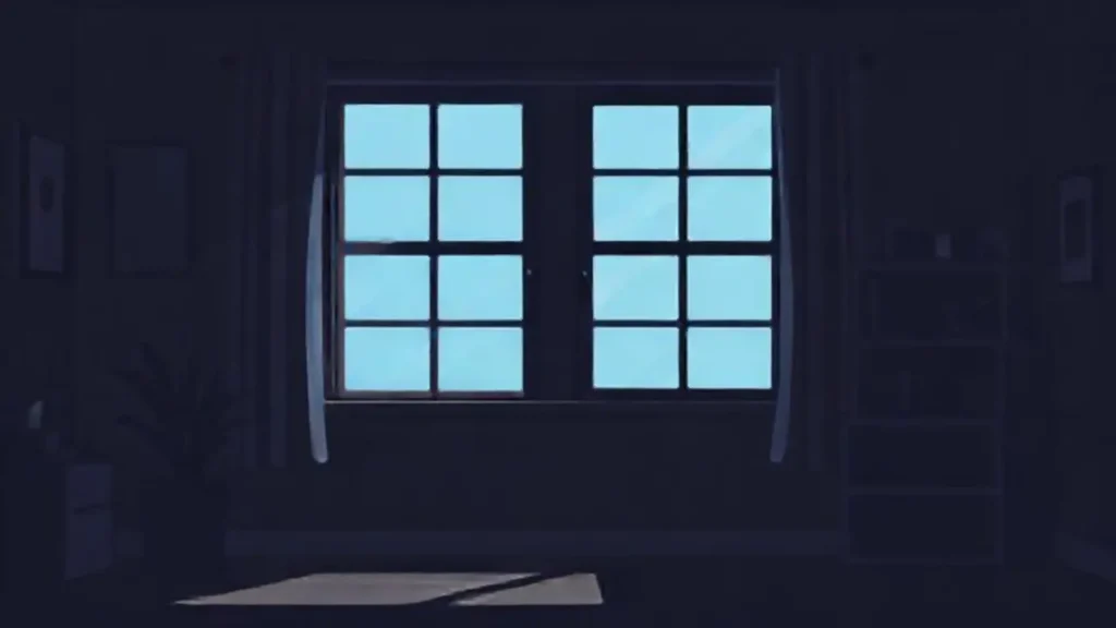 Oscuridad con una ventana