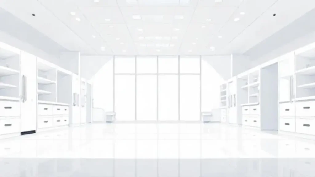 Un laboratorio blanco amplio