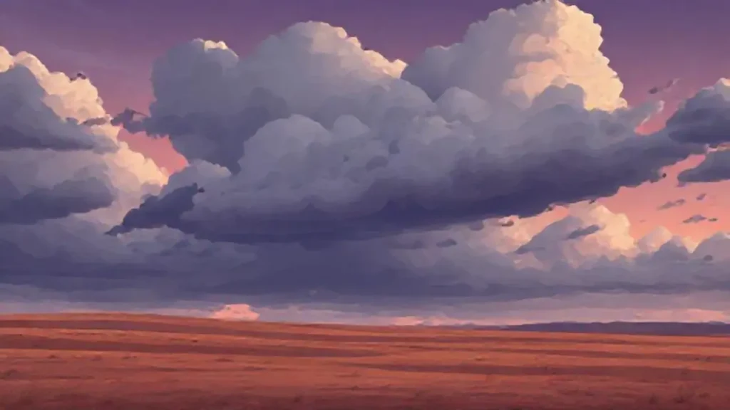 Nubes oscuras sobre campos vacíos