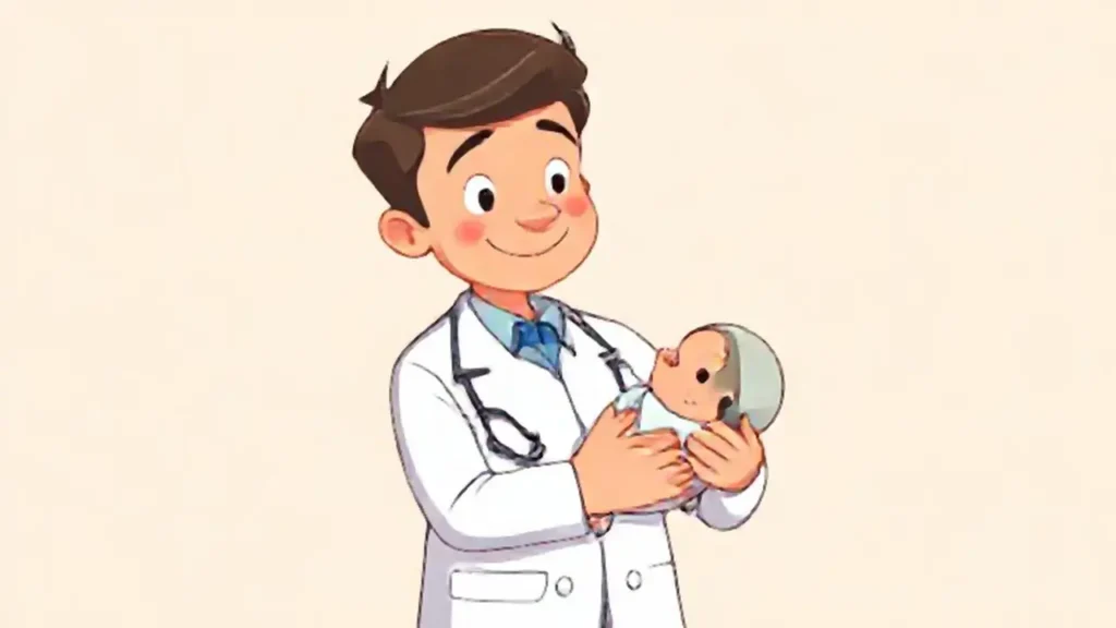 Médico con bebé