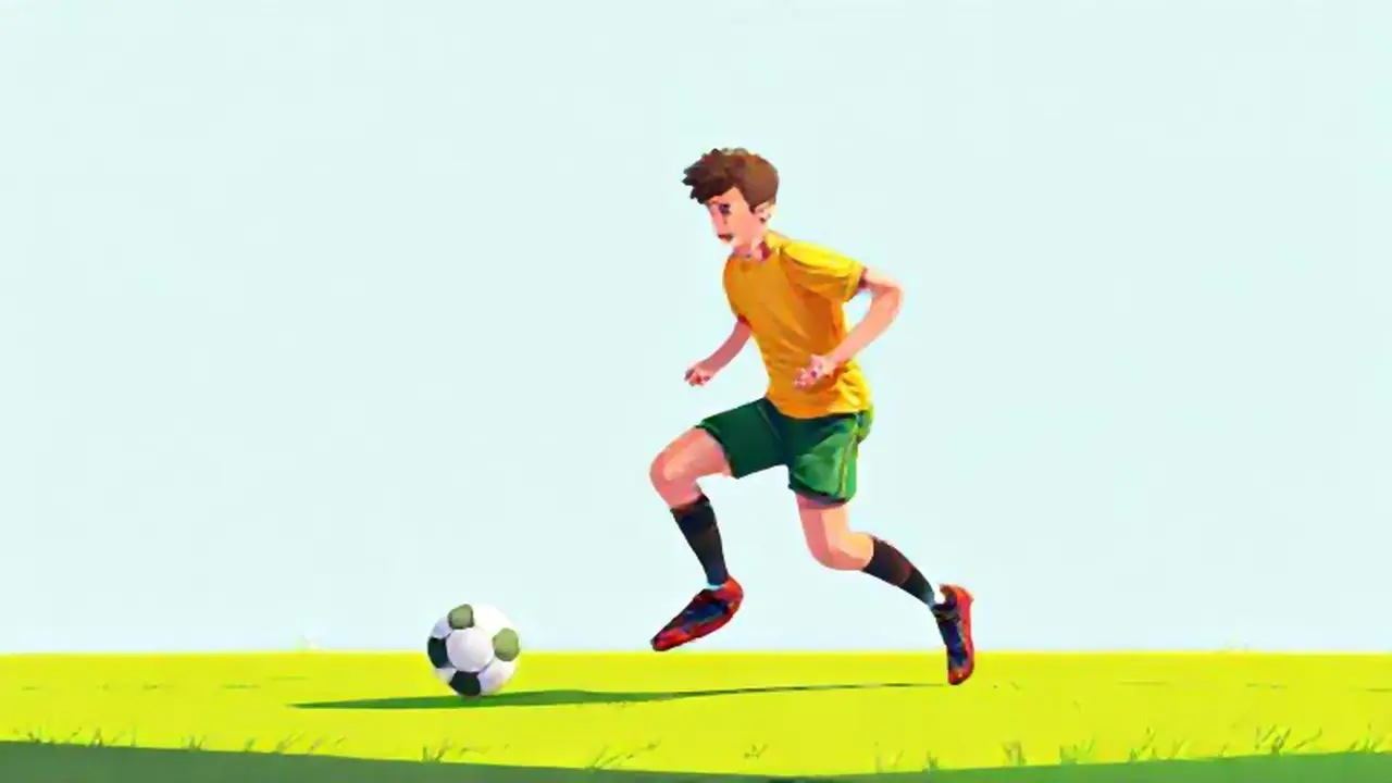 Atleta en campo verde