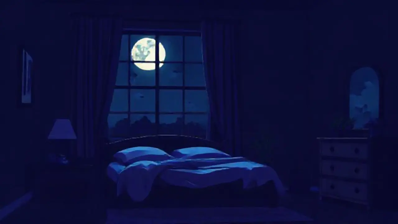 La oscuridad se rompía con la luz de la luna