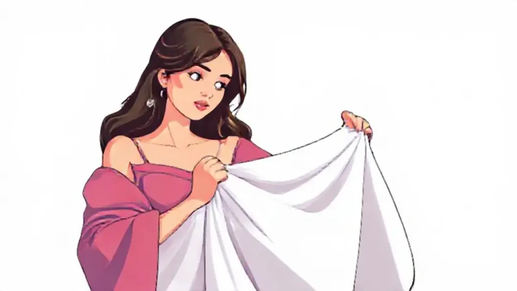 Mujer con un paño blanco