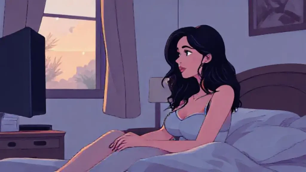 Mujer en la cama