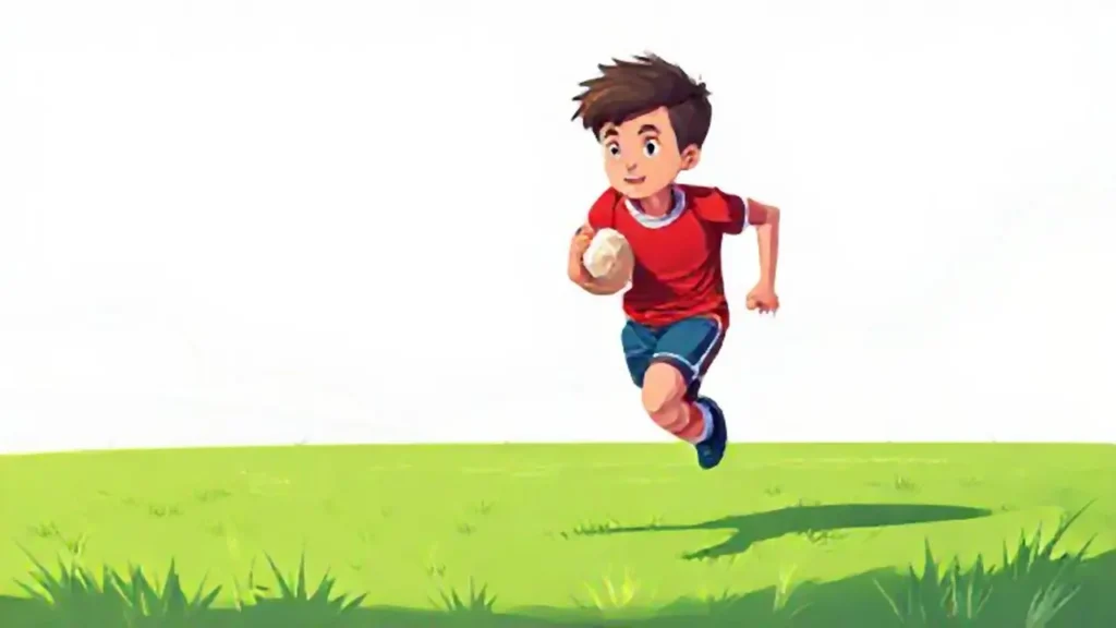 Joven deportista en un campo