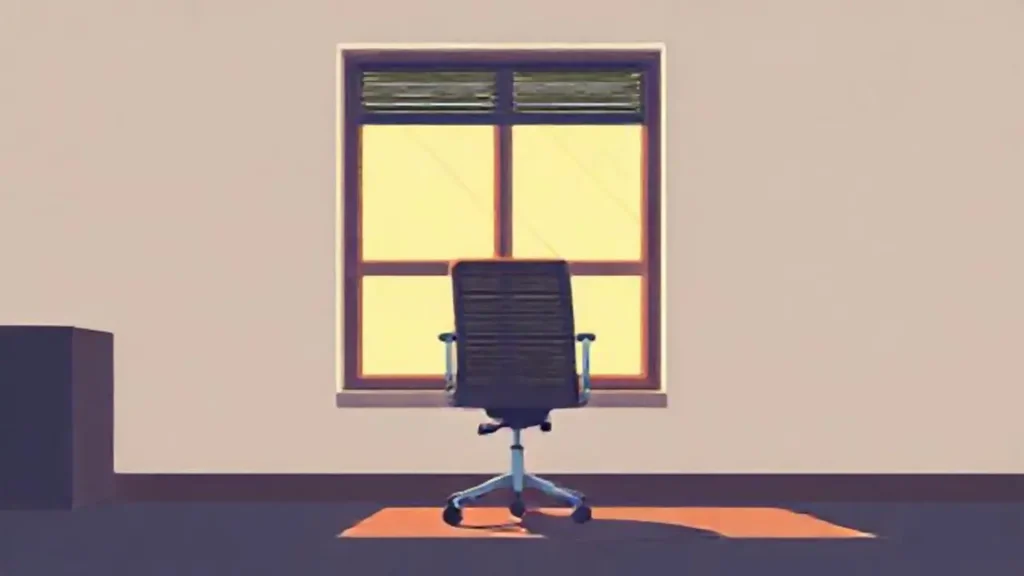 Silla vacía junto a la ventana