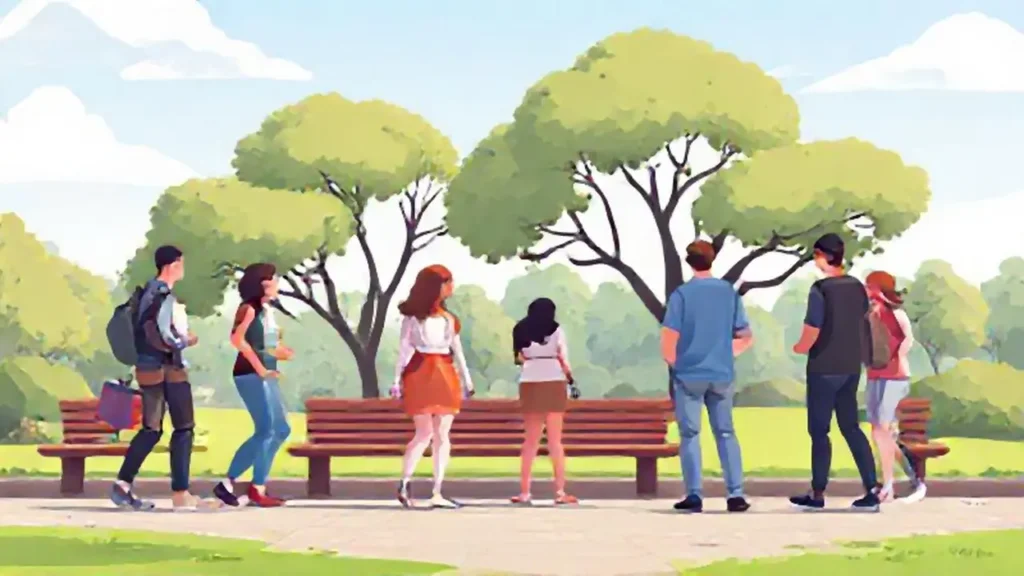 Personas en el parque